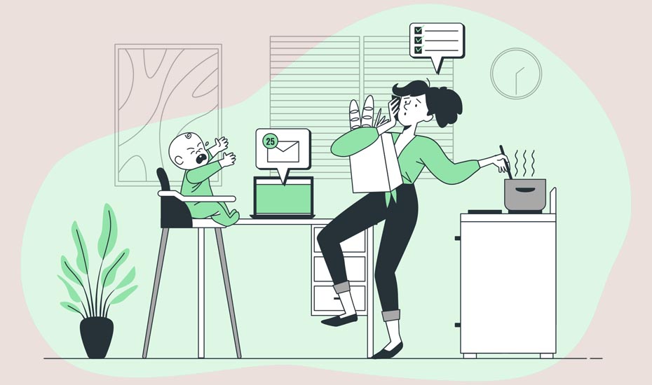 Comment travailler et s'occuper des enfants en même temps ?